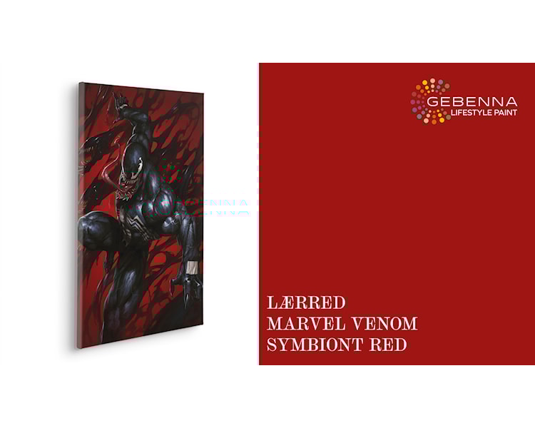 Lærred Marvel Venom Symbiont Red